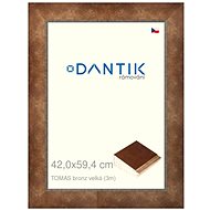 DANTIK frame 42 × 59,4, TOMAS bronze large plexi clear - Photo Frame