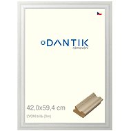 DANTIK frame 42 × 59,4, LYON White plexi clear - Photo Frame