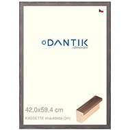 DANTIK frame 42 × 59,4, KASSETTE dark grey plexi clear - Photo Frame