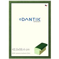 DANTIK frame 42 × 59,4, BOX green stained plexi clear - Photo Frame