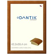 DANTIK frame 42 × 59,4, LEDVINKA light brown plexi clear - Photo Frame