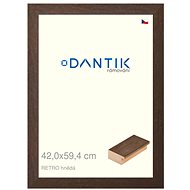 DANTIK frame 42 × 59,4, RETRO brown plexi clear - Photo Frame