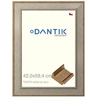 DANTIK frame 42 × 59,4, TOOTH silver plexi clear - Photo Frame