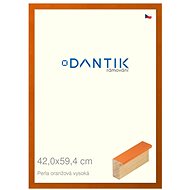 DANTIK frame 42 × 59,4, PERLA orange high plexi clear - Photo Frame