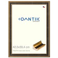 DANTIK frame 42 × 59,4, TOOTH small gold black plexi clear - Photo Frame