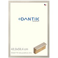 DANTIK frame 42 × 59,4, KASSETTE white, pierced plexi clear - Photo Frame