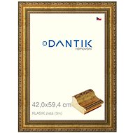 DANTIK frame 42 × 59,4, KLASIK gold plexi clear - Photo Frame