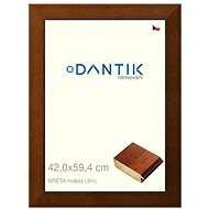 DANTIK frame 42 × 59,4, BRETA brown plexi clear - Photo Frame