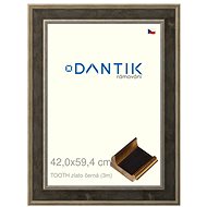 DANTIK frame 42 × 59,4, TOOTH gold black plexi clear - Photo Frame