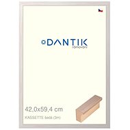DANTIK frame 42 × 59,4, KASSETTE grey 3055 plexi clear - Photo Frame