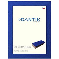 DANTIK frame 29,7 × 42, RETRO blue plexi clear - Photo Frame