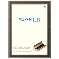 DANTIK frame 42 × 59,4, TOOTH small silver and black plexi clear - Photo Frame