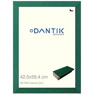 DANTIK frame 42 × 59,4, RETRO green plexi clear - Photo Frame