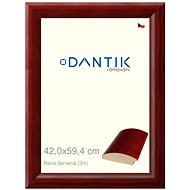 DANTIK frame 42 × 59,4, Rene red plexi clear - Photo Frame
