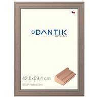 DANTIK frame 42 × 59,4, STEP brown plexi clear - Photo Frame