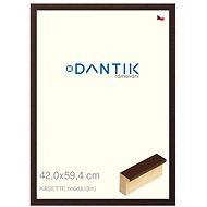DANTIK frame 42 × 59,4, KASSETTE brown plexi clear - Photo Frame