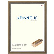 DANTIK frame 42 × 59,4, TAIGA beige plexi clear - Photo Frame