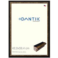DANTIK frame 42 × 59,4, TRITON black plexi clear - Photo Frame