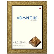 DANTIK frame 42 × 59,4, PRAGUE gold plexi clear - Photo Frame