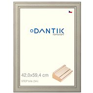 DANTIK frame 42 × 59,4, STEP white plexi clear - Photo Frame