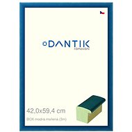 DANTIK frame 42 × 59,4, BOX blue stained plexi clear - Photo Frame