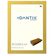 DANTIK frame 42 × 59,4, RETRO yellow plexi clear - Photo Frame