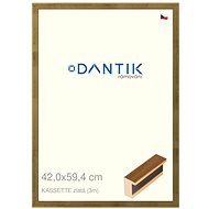 DANTIK frame 42 × 59,4, KASSETTE gold plexi clear - Photo Frame