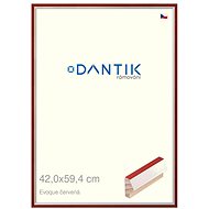 DANTIK frame 42 × 59,4, EVOQUE red plexi clear - Photo Frame