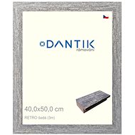 DANTIK frame 40 × 50, RETRO grey glass clear - Photo Frame