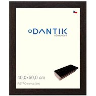 DANTIK frame 40 × 50, RETRO black glass clear - Photo Frame