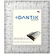 DANTIK frame 40 × 50, SAUDEK White black glass clear - Photo Frame