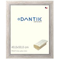 DANTIK frame 40 × 50, PAINT white large glass clear - Photo Frame