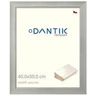 DANTIK frame 40 × 50, ANDRÉ large White glass clear - Photo Frame