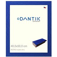 DANTIK frame 40 × 50, RETRO blue glass clear - Photo Frame