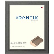 DANTIK frame 40 × 50, STEP dark grey glass clear - Photo Frame