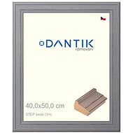 DANTIK frame 40 × 50, STEP grey glass clear - Photo Frame