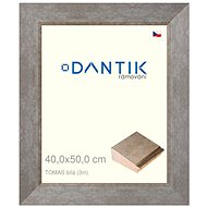 DANTIK frame 40 × 50, TOMAS white large glass clear - Photo Frame