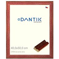 DANTIK frame 40 × 50, LYON red glass clear - Photo Frame