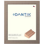 DANTIK frame 40 × 50, STEP brown glass clear - Photo Frame