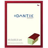 DANTIK frame 40 × 50, BOX red stained glass clear - Photo Frame