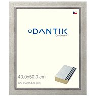 DANTIK frame 40 × 50, CARRARA White glass clear - Photo Frame