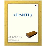 DANTIK frame 40 × 50, RETRO yellow glass clear - Photo Frame
