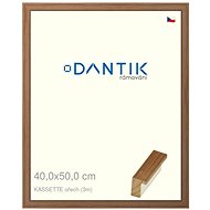 DANTIK frame 40 × 50, KASSETTE walnut glass clear - Photo Frame