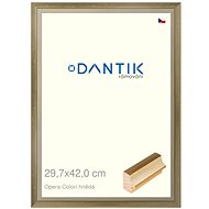 DANTIK frame 29,7 × 42, OPERA Colori brown plexi clear - Photo Frame