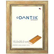 DANTIK frame 15 × 20, ANDRE gold middle glass clear - Photo Frame