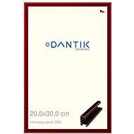DANTIK frame 20 × 30, ALU profile 7269 Red Ruby cut glass clear - Photo Frame