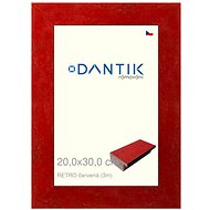 DANTIK frame 20 × 30, RETRO red glass clear - Photo Frame