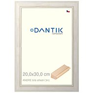 DANTIK frame 20 × 30, ANDRE White medium glass clear - Photo Frame