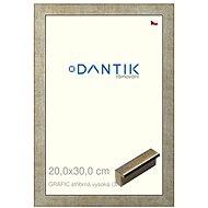 DANTIK frame 20 × 30, GRAFIC silver high glass clear - Photo Frame