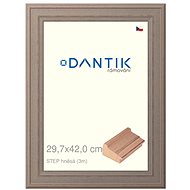 DANTIK frame 29,7 × 42, STEP brown plexi clear - Photo Frame